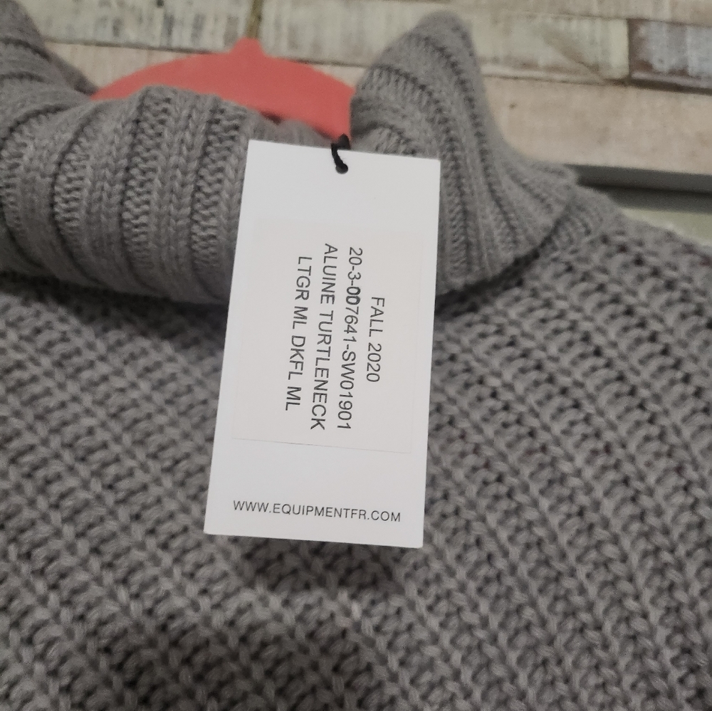 Equipment Aluine Layered Wool-Blend Turtleneck Sweater - Picture 5 of 14